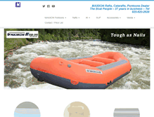 Tablet Screenshot of maxxonpontoons.com